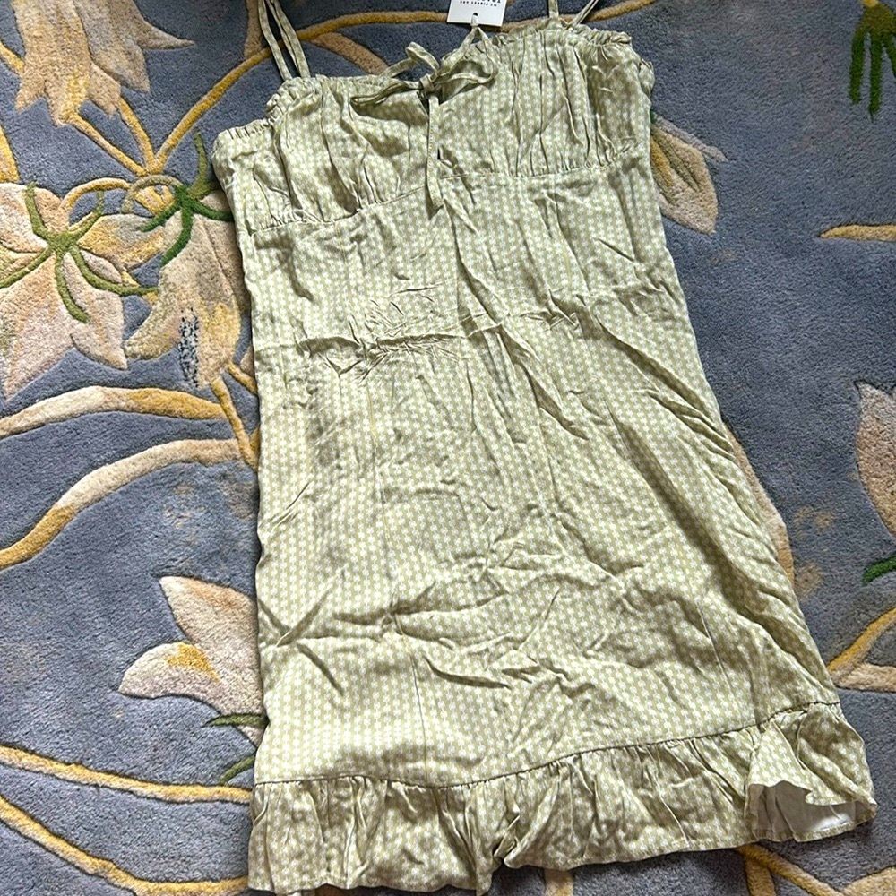 NWT Glassons Mini Geo Dress in Green‎ Size 8